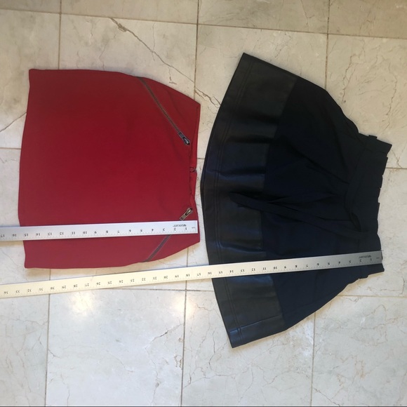 Skirt LOT of 2, Very J, BCBG, Navy, Red, Szs S & 0 - Picture 16 of 16